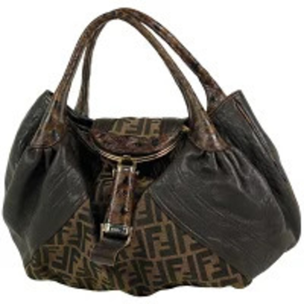 Fendi Zucca Spy bag handbag canvas brown